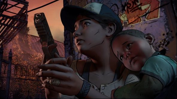 The Walking Dead season 3 Clem and AJ
