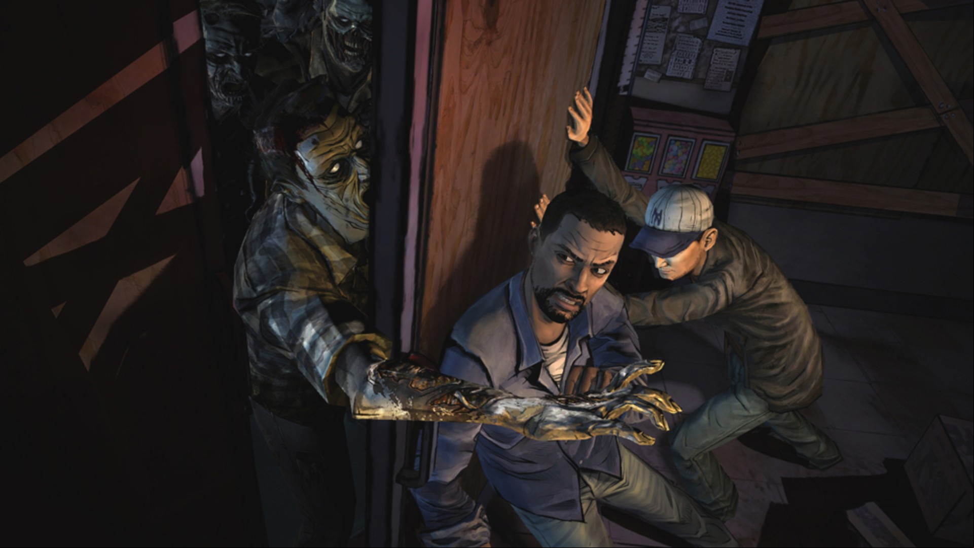A zombie threat in one of the best laptop games, The Walking Dead