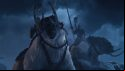 A pair of Kislevite bear cavalrymen roar as they charge into battle in Total War: Warhammer 3