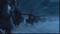 Kislevite Winged Lancers charge at the enemy across a snowy field in Total War: Warhammer 3