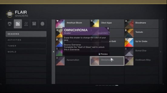 Destiny 2 Vault of Glass walkthrough: a list of shaders for armour