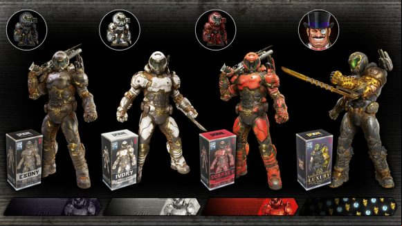 Rewards from Doom Eternal's new horde mode