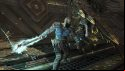 Kratos fighting a boss in our God of War PC review