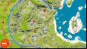 Orange pins showing all three Fortnite Omni Chips locations in Sanctuary.