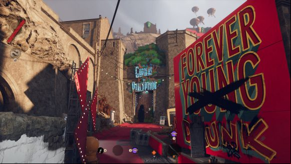 AMD FSR 2.0: A screenshot from Deathloop, running at Ultra settings, ray tracing enabled, at a native 4K resolution