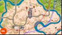 Fortnite Omni Chip locations: Orange pins showing all three locations in Rocky Reels.