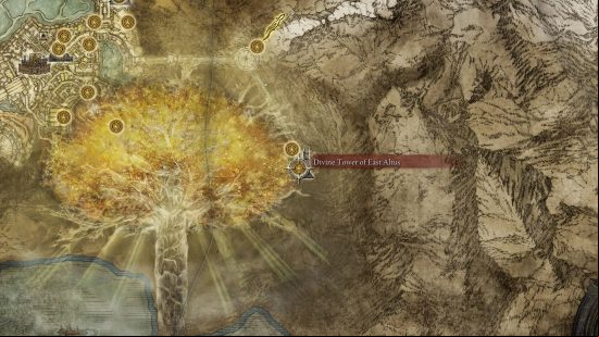 Best Elden Ring talismans - the Erdtree's Favor talisman location.