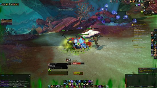 Best WoW addons 2022: The GTFO mod displaying an alert while standing in green goo that deals damage over time.