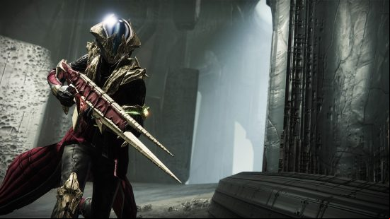 Destiny 2 King's Fall loot table weapons, god rolls, and armor: A Guardian wields a raid weapon.