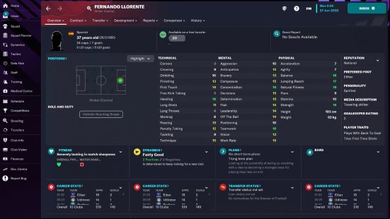 The best FM23 free agents: Llorente