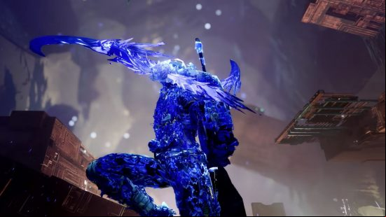 Best Destiny 2 Hunter Stasis builds for PvP and PvE: A Stasis Hunter prepares to cast its Super ability.