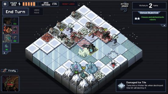 games like Fire Emblem: The small, 8x8 grid system of Into The Breach