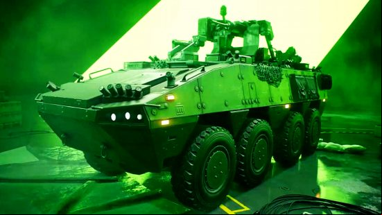 Battlefield 2042 season 4 - the CAV-Brawler, an eight-wheeler armoured vehicle