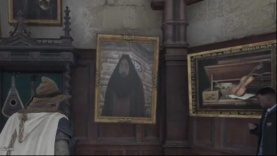 Best Hogwarts Legacy mods 2023: paintings all showing a big bearded man
