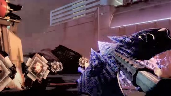 How to get the Destiny 2 Winterbite exotic - all Strider quest steps: The Winterbite exoic Stasis glaive in action.