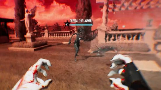 The Screamer zombie Crystal the Lawyer, who you must kill to obtain the Dead Island 2 Curtis safe key.
