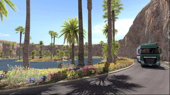 ETS2 mods allow new maps including sunny havens to be added to the game
