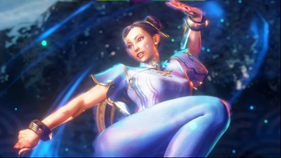 Street Fighter 6 Chun-Li about to perform her level three super art.