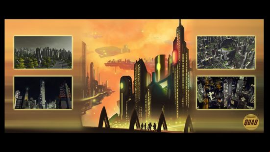 Cities Skylines mods: a futuristic city.