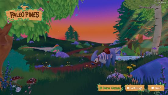 Paleo Pines allows you to tame and befriend dinosaurs including my own favorite, a blue and white dinosaur answering to the name of Lucky.