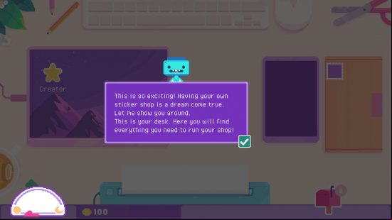 Sticky Business allows you to design your own stickers and post them