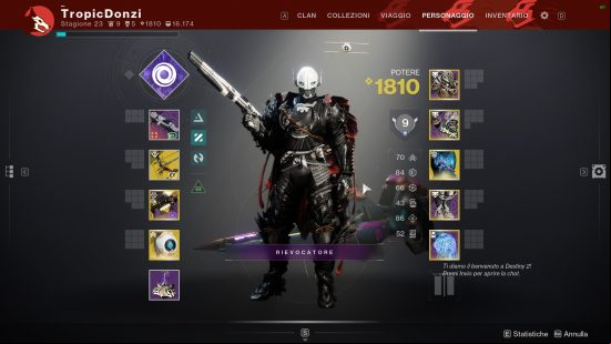 Best Destiny 2 Hunter pvp build character creation screen