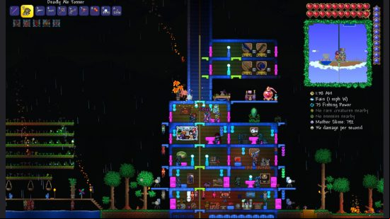 Terraria 1.4.5 skyblock seed - a teaser image from lead developer Andrew 'Redigit' Spinks.