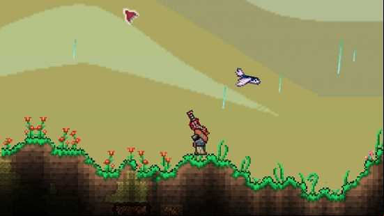 The best Terraria weapons include a ranged weapon which soars across the yellow sky