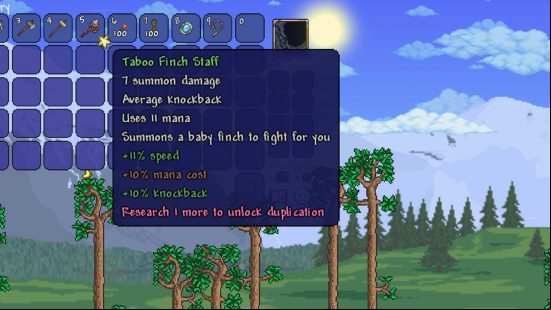 The best terraria weapons include the summoning staff