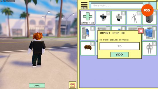 The Berry Avenue codes screen is the Import ID for getting custom items in-game.