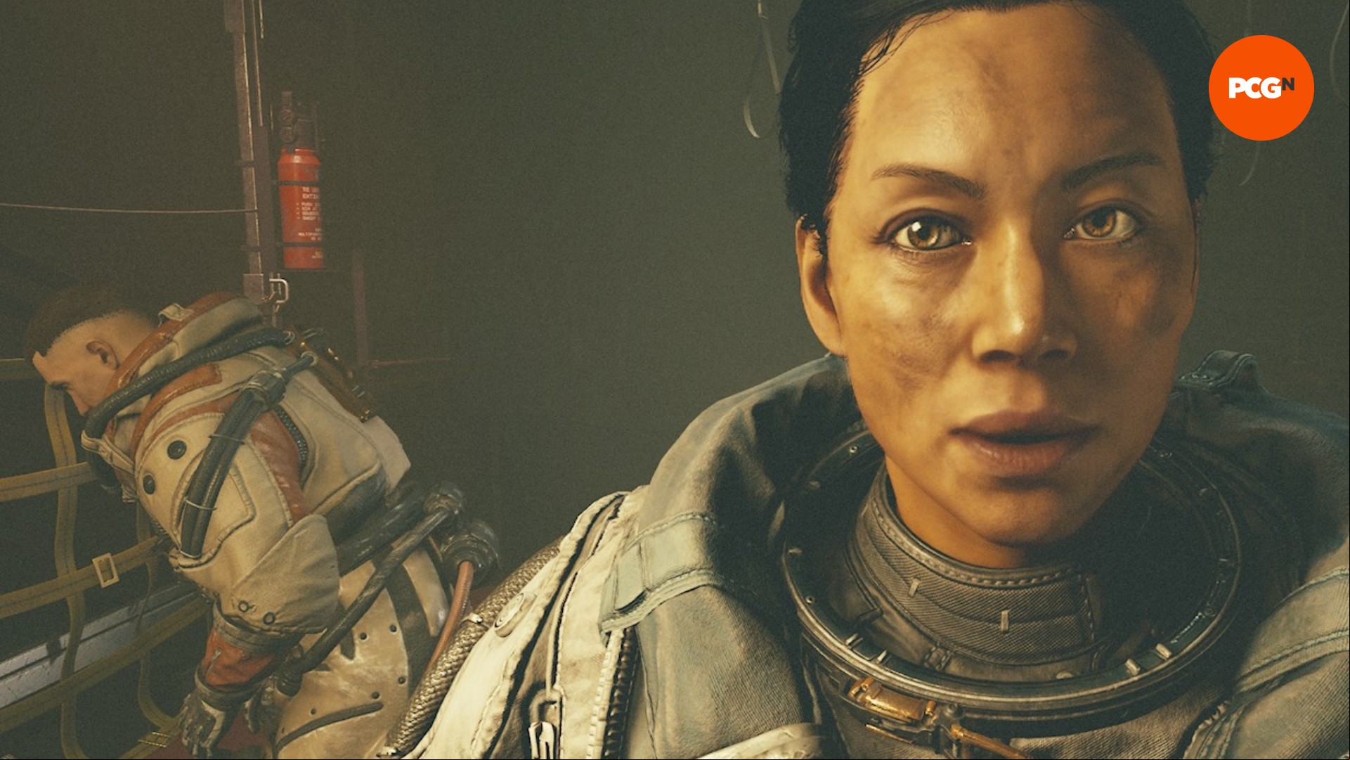 Starfield death of videogames: A woman, Lin, from Bethesda RPG game Starfield