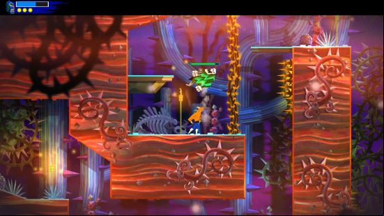 juan giving an uppercut in guacamelee 2