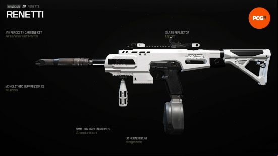 The best MW3 Renetti loadout in Gunsmith view.