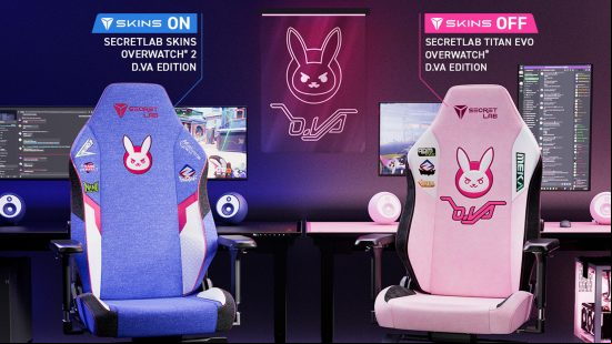 secretlab x overwatch d.va chair skin