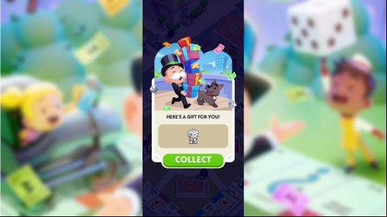 The Monopoly Go free dice links redeem links message box