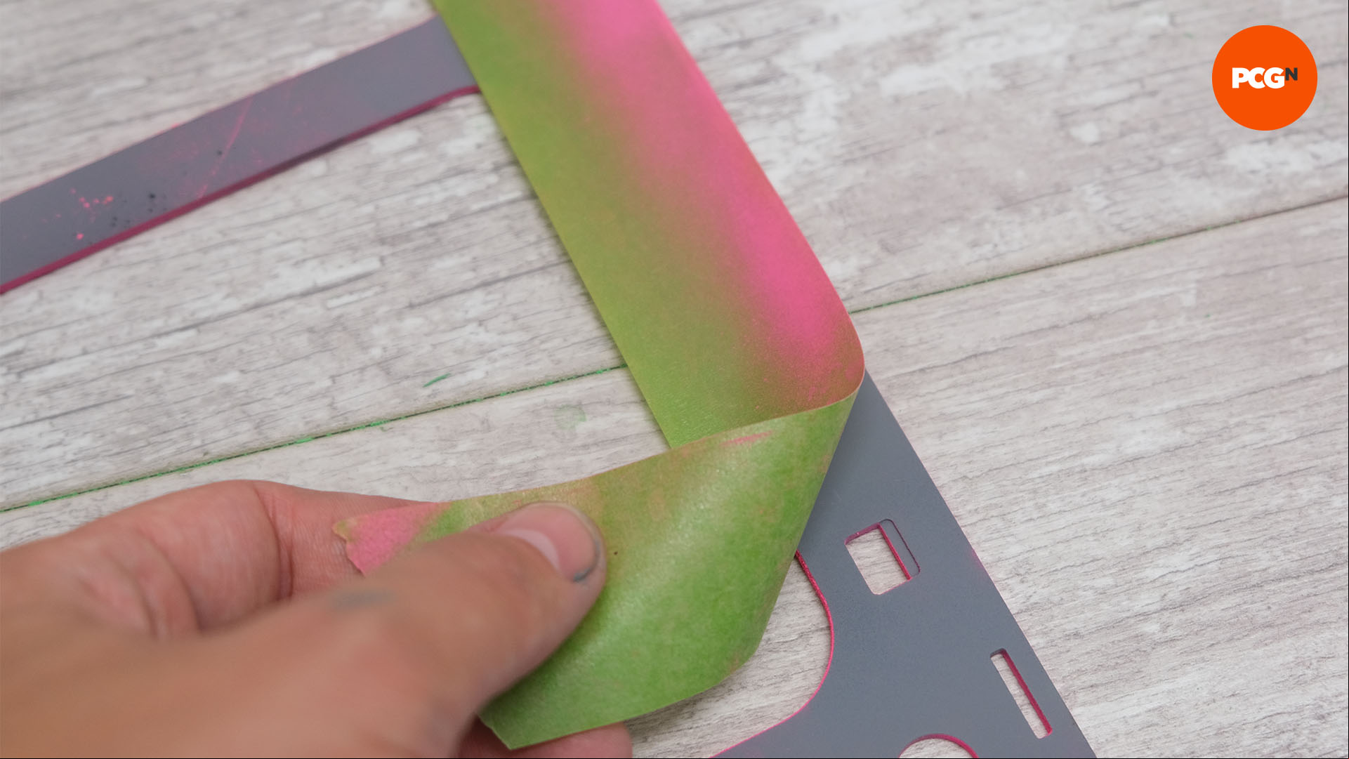 How to paint your PC case: Remove masking