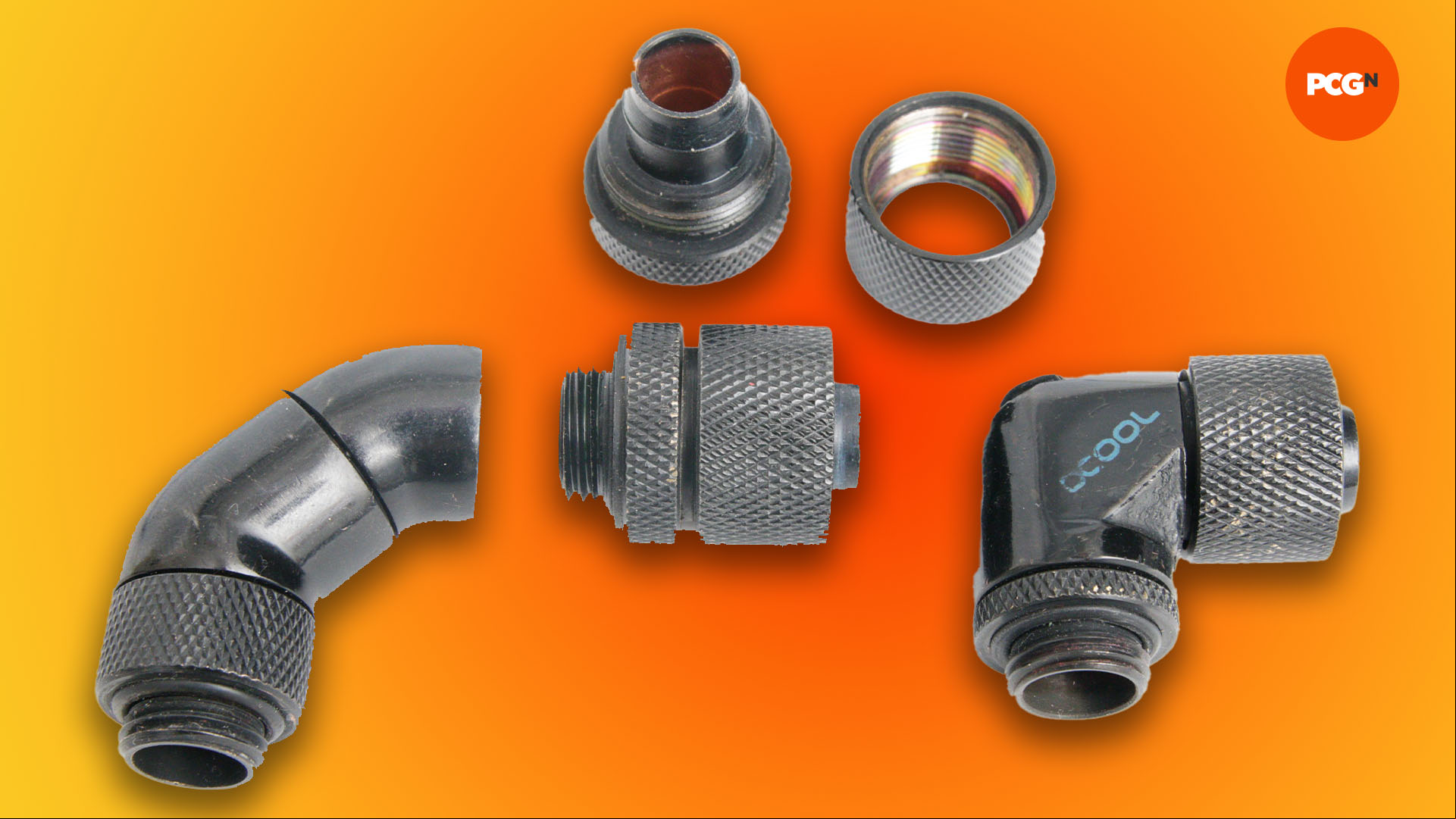 How to water cool your PC: Angled compression fittings