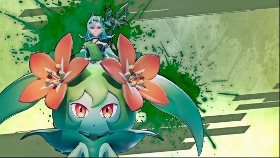 Palworld bosses: Lily and Lyleen gaze solemnly at their opponent.