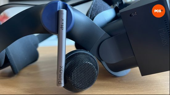 side profile of the Pimax Crystal 