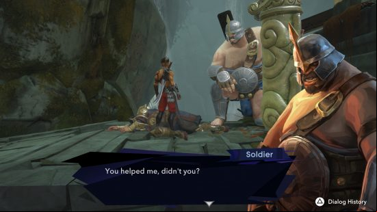 the deserter and sargon talking in prince of persia