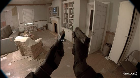 Unrecord release date: bodycam footage of a police officer reloading their pistol.