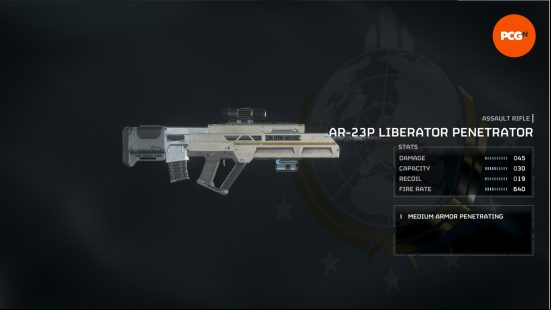Helldivers 2 best weapons: the liberator penetraror
