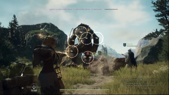 A cyclops battle in Dragon's Dogma 2.