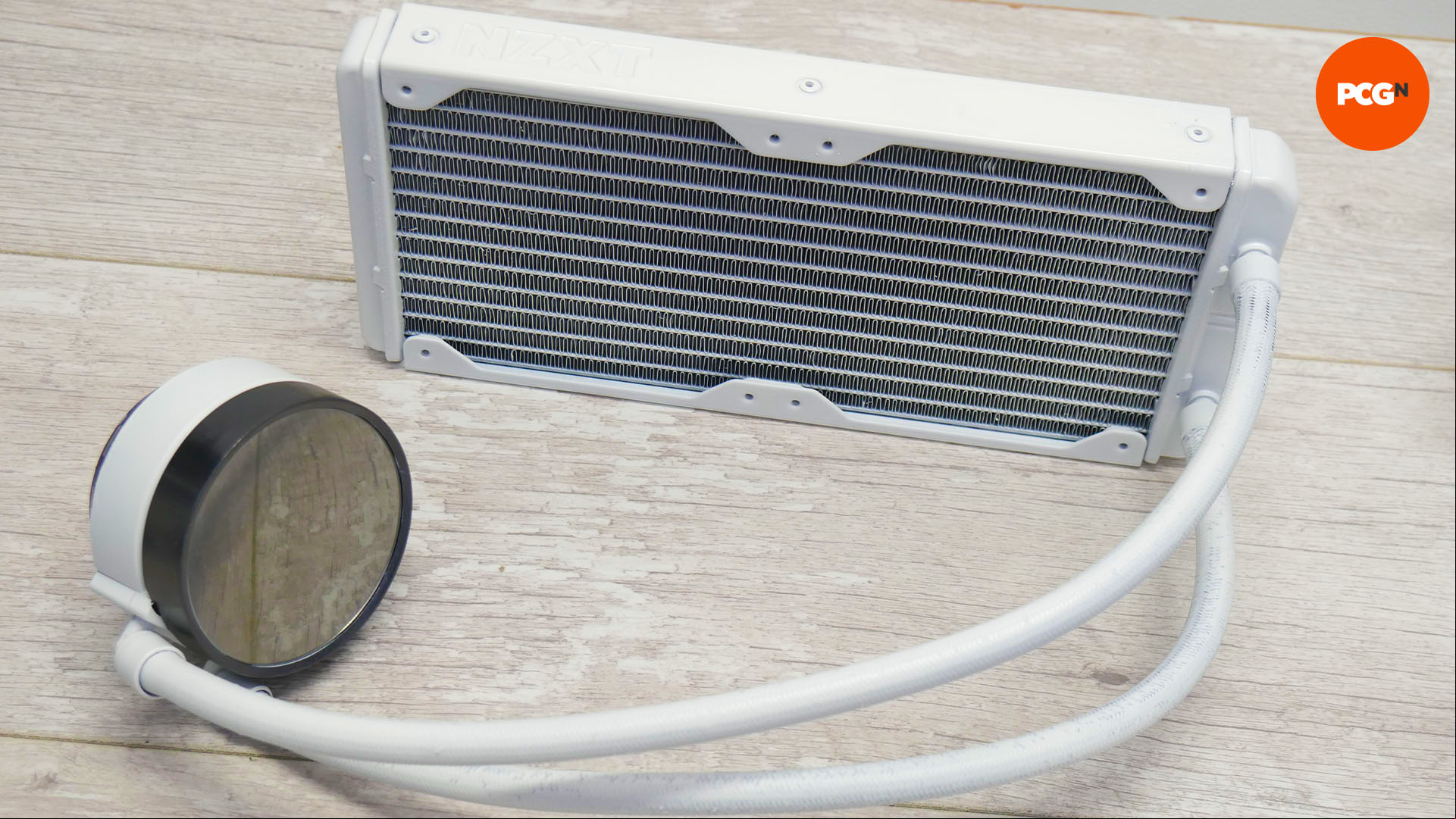 How to paint AIO cooler: Finished cooler sprayed white