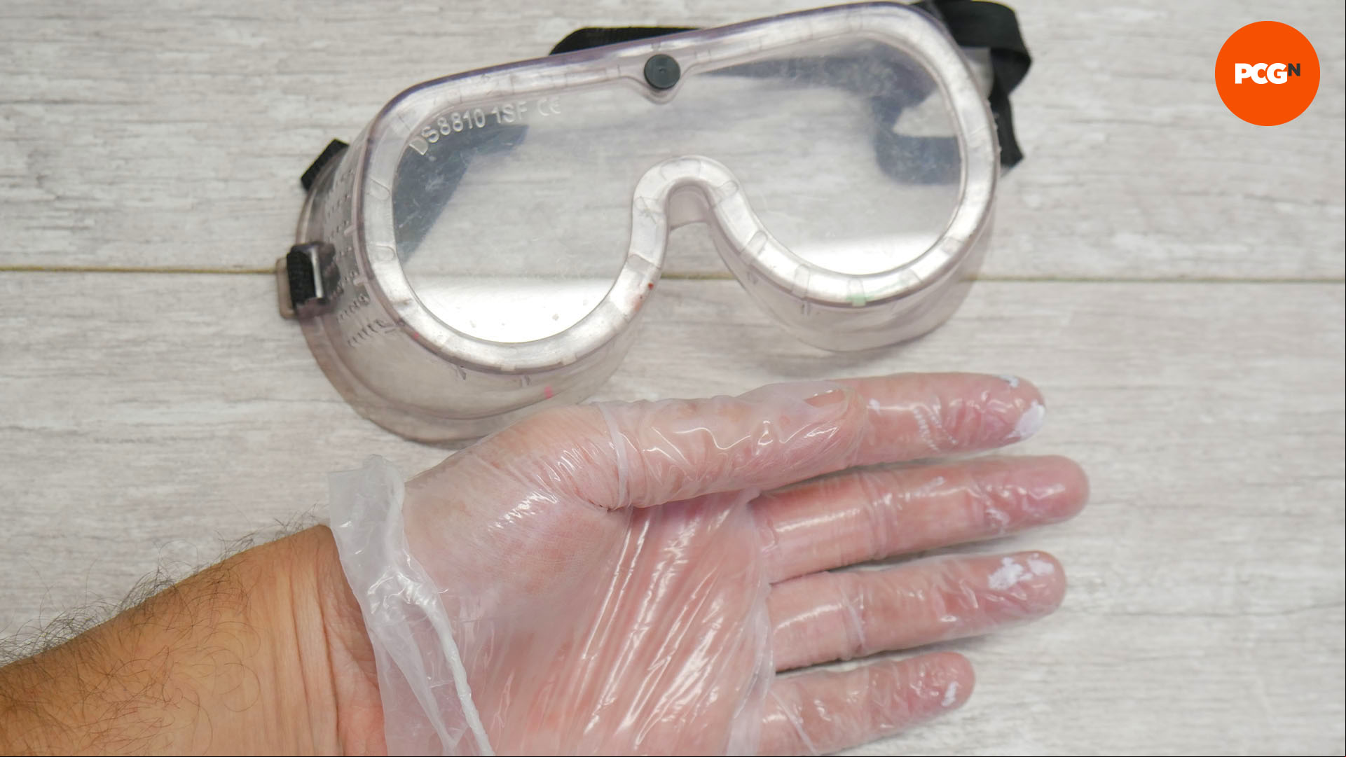 How to paint AIO cooler: Wear protective gloves and goggles