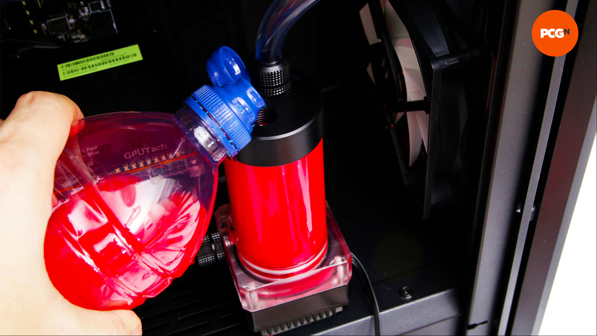 How to water cool your PC: Fill reservoir with coolant
