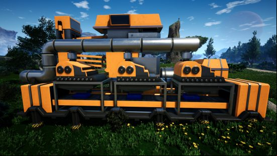 One of the new farming buildings in the Fiscit Farming Satisfactory mods.