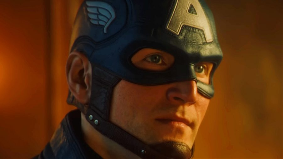 Marvel 193 Rise of Hydra: Captain America in a helmet with an A on his forehead