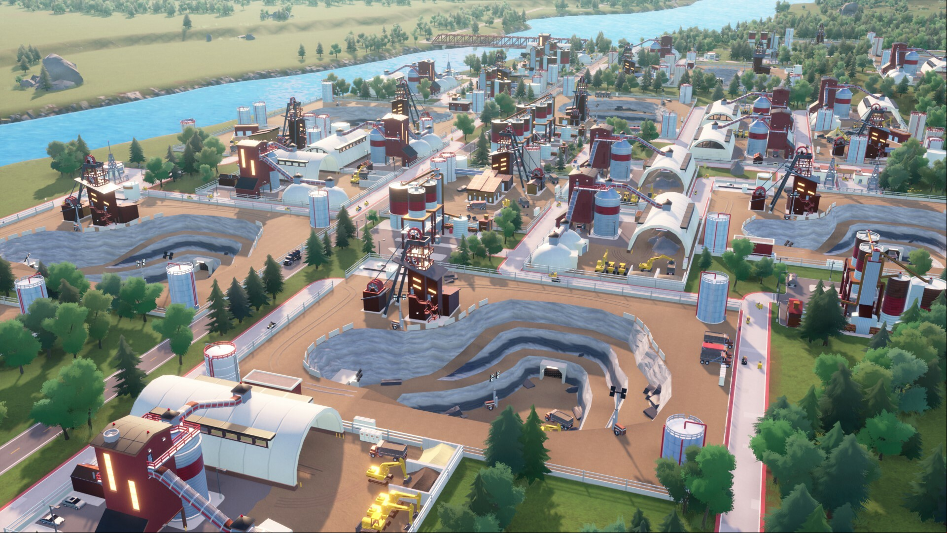 Rise of Industry 2 Steam strategy game: A quarry from Steam strategy game Rise of Industry 2