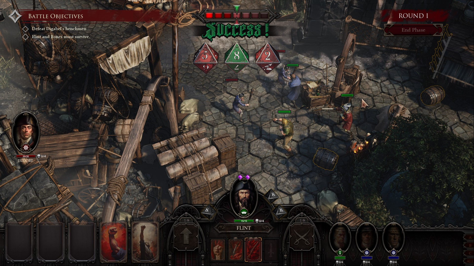 Flint Treasure of Oblivion Steam RPG game: A battle from Steam pirate and RPG game Flint Treasure of Oblivion